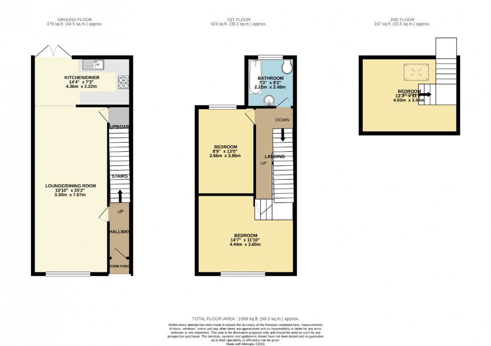 Floorplan for Cheadle, Cheshire