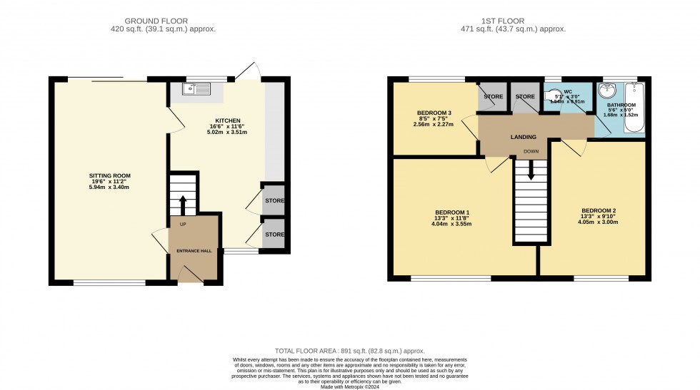 Floorplan for Cheadle, Greater Manchester