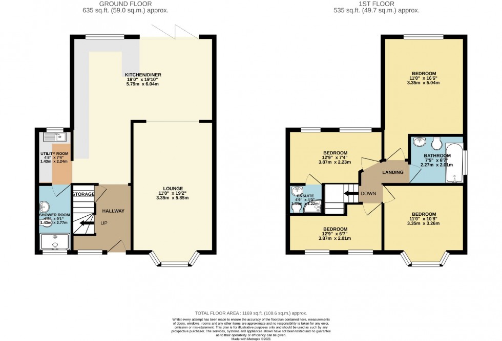 Floorplan for Cheadle, Greater Manchester