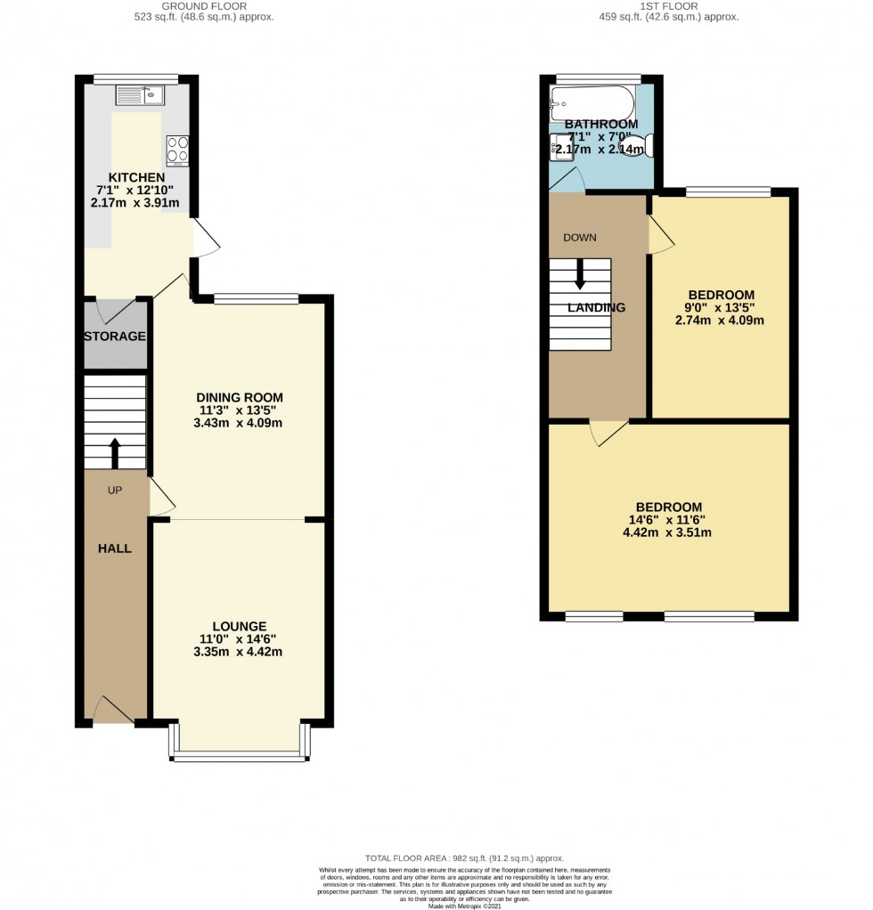 Floorplan for Cheadle, Greater Manchester