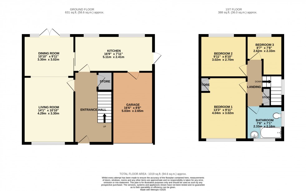 Floorplan for Heald Green, Cheadle, Stockport