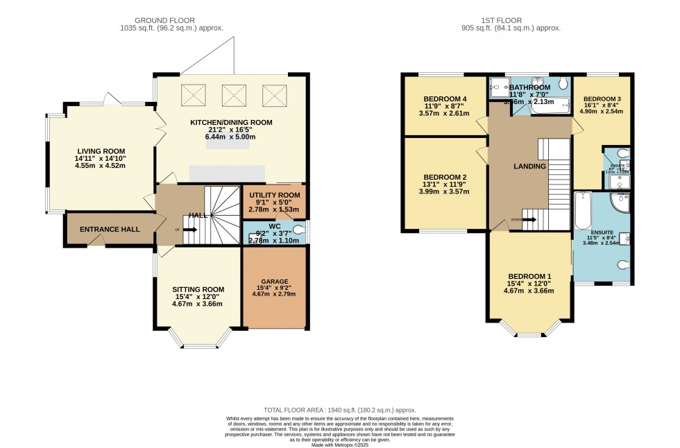 Floorplan for Cheadle, Greater Manchester