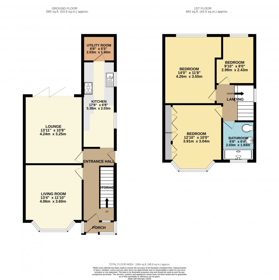 Floorplan for Burnage, Greater Manchester