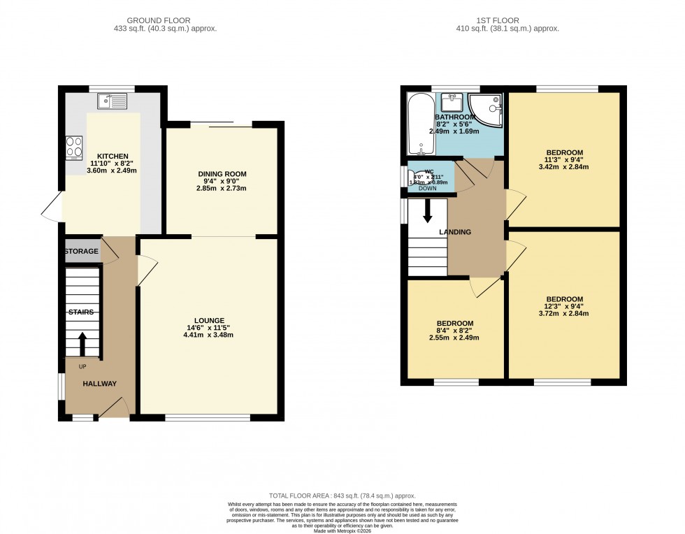 Floorplan for Heald Green, Stockport, Greater Manchester