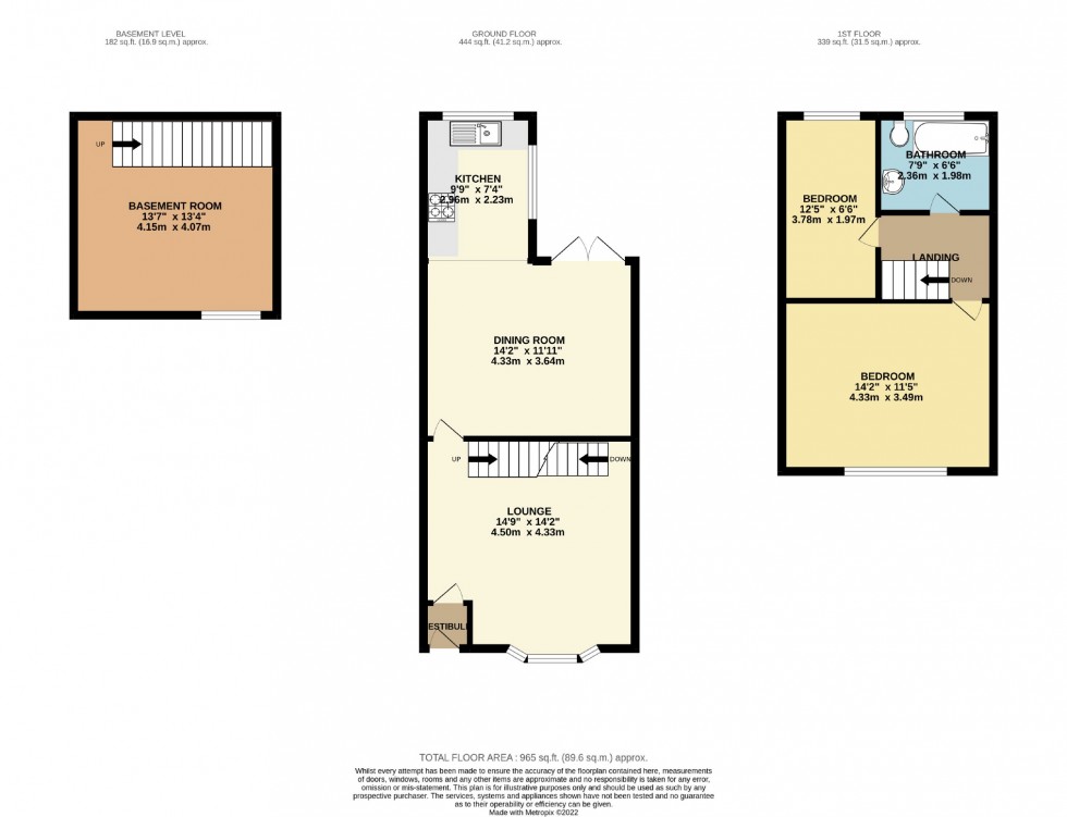 Floorplan for Cheadle, Greater Manchester