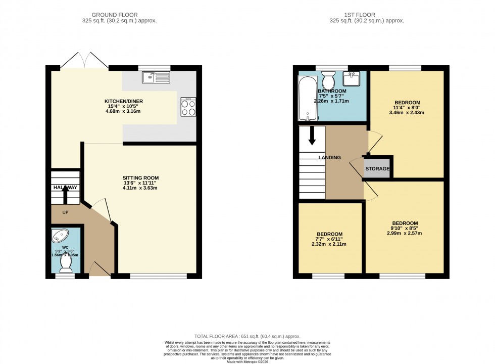 Floorplan for Wythenshawe, Manchester, Greater Manchester