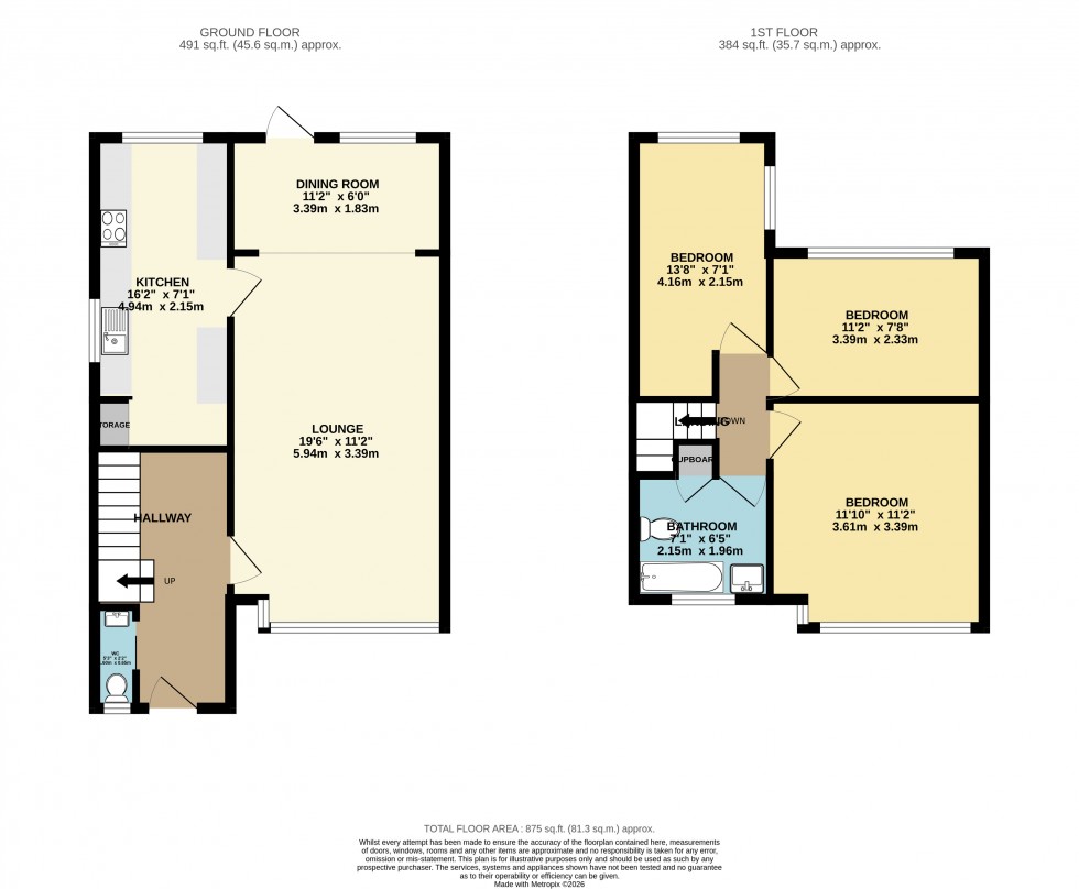 Floorplan for Gatley, Cheadle, Greater Manchester