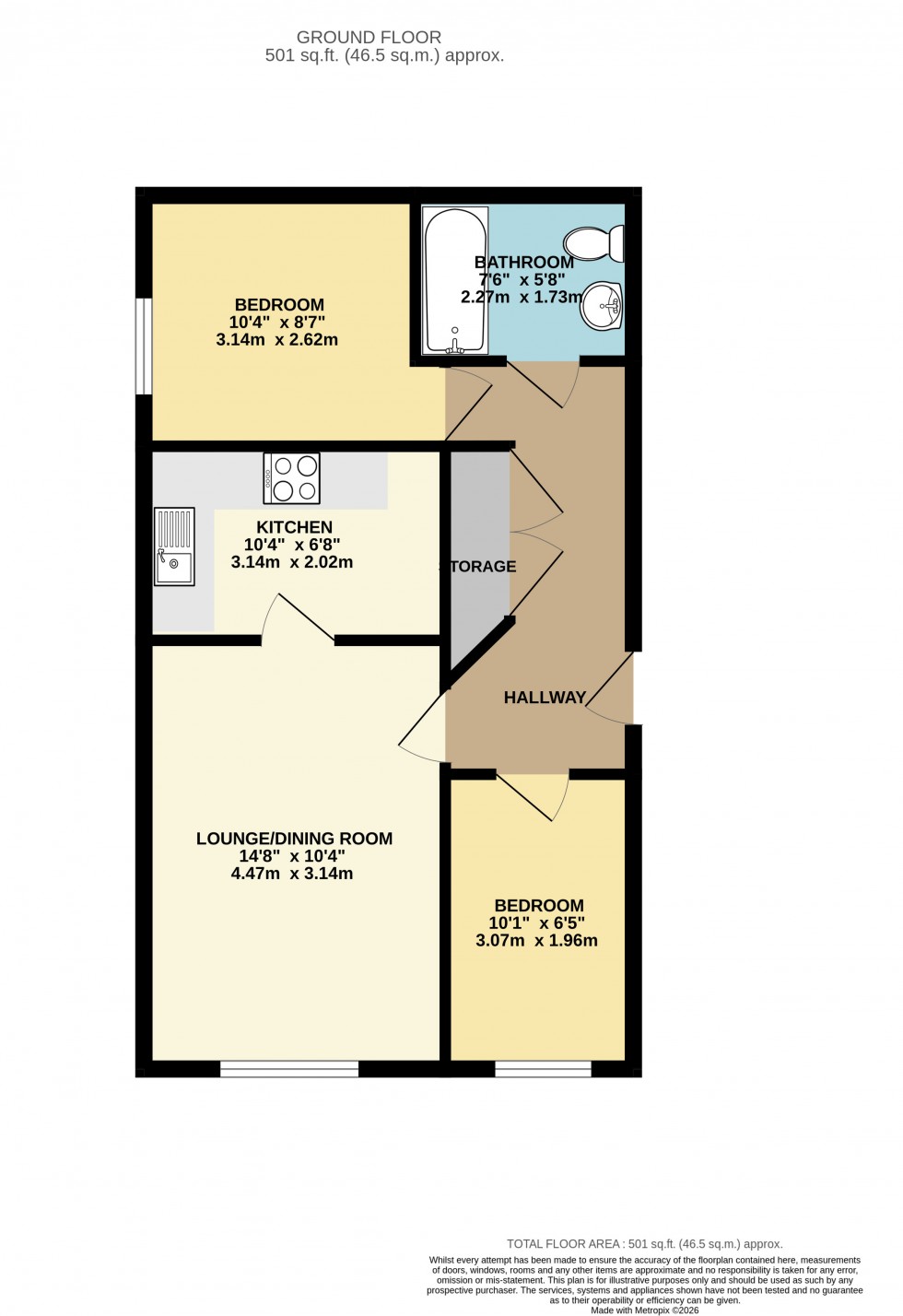 Floorplan for Cheadle, Greater Manchester