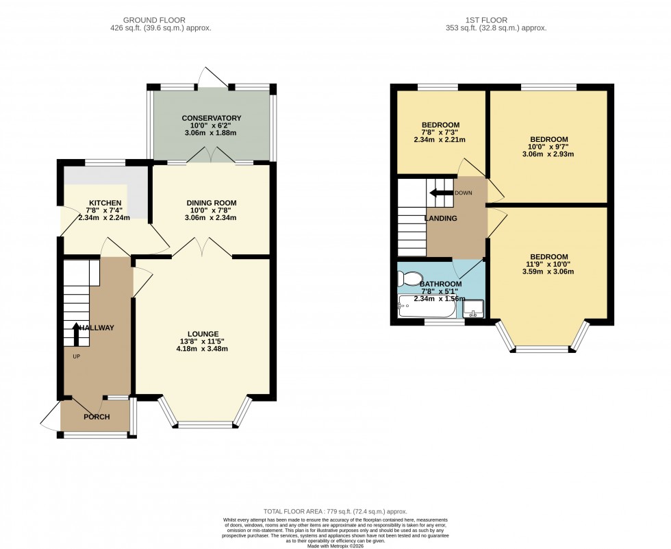 Floorplan for Cheadle Hulme, Stockport, Greater Manchester