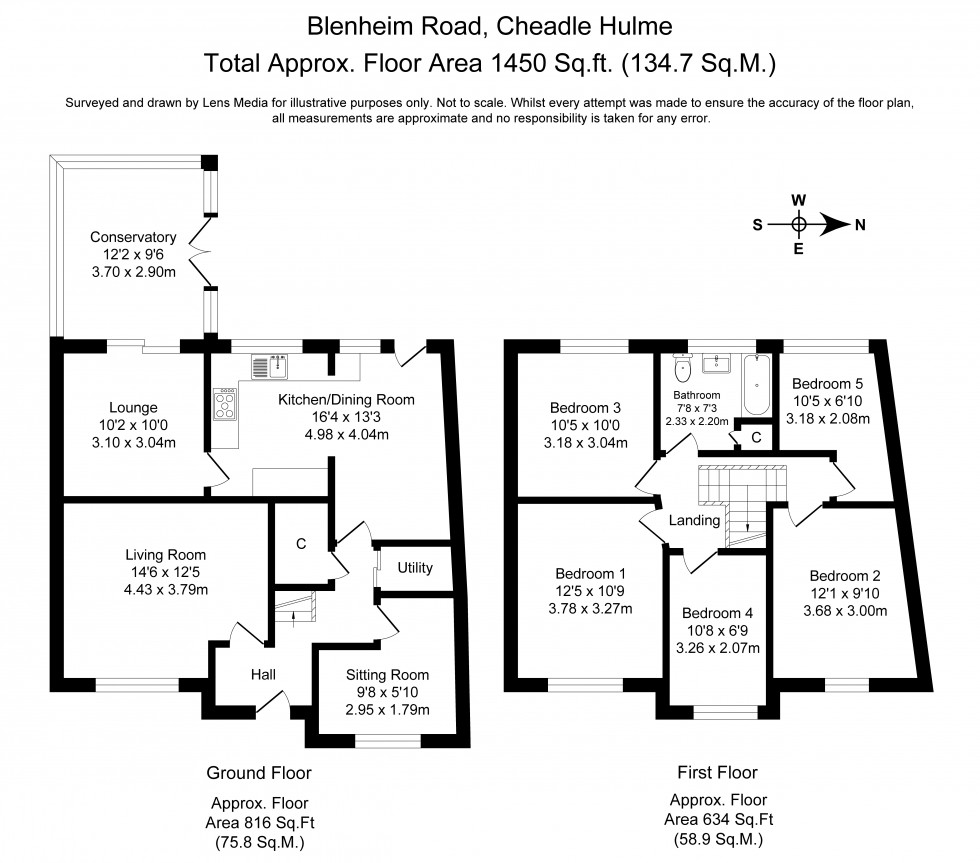 Floorplan for Cheadle Hulme, Stockport, Greater Manchester