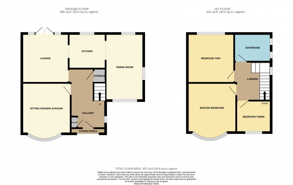 Floorplan for Gatley, Cheadle, Greater Manchester