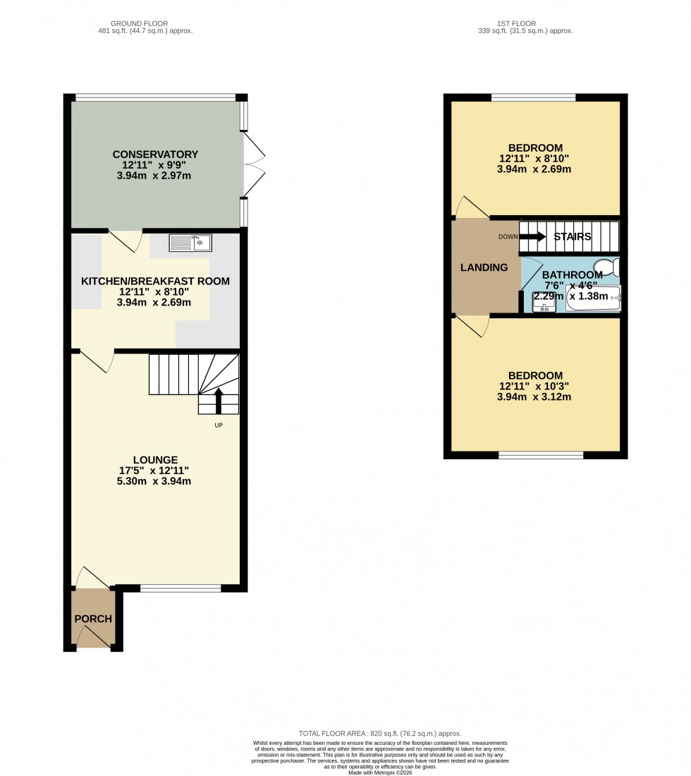 Floorplan for Heald Green, Stockport, Greater Manchester