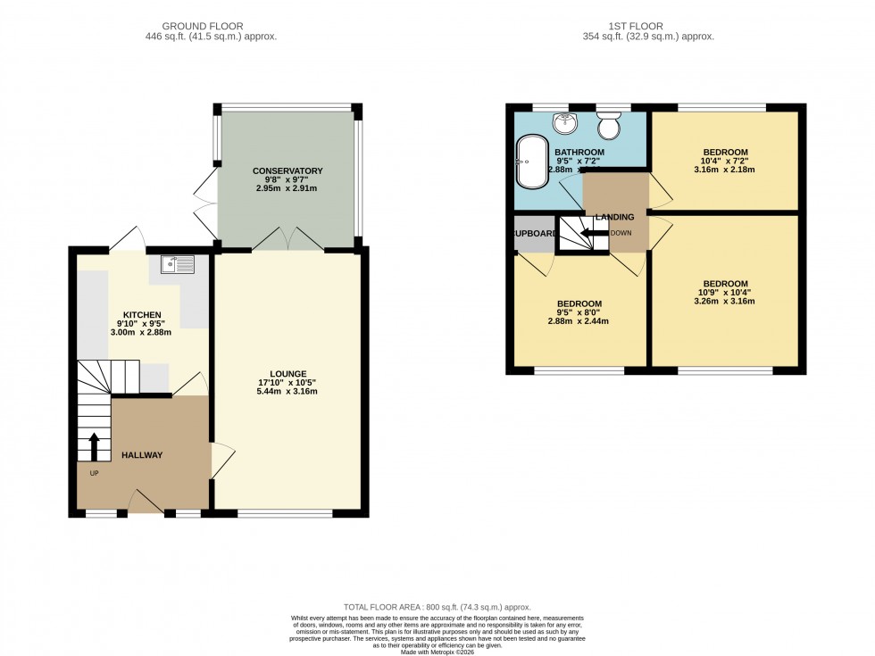 Floorplan for Cheadle Hulme, Cheadle, Greater Manchester
