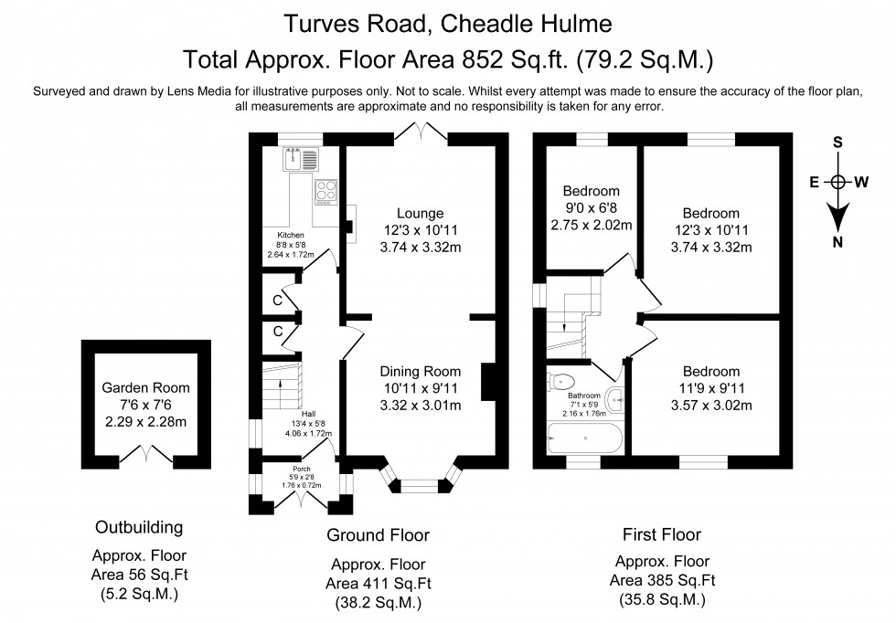 Floorplan for Cheadle Hulme, Stockport, Greater Manchester