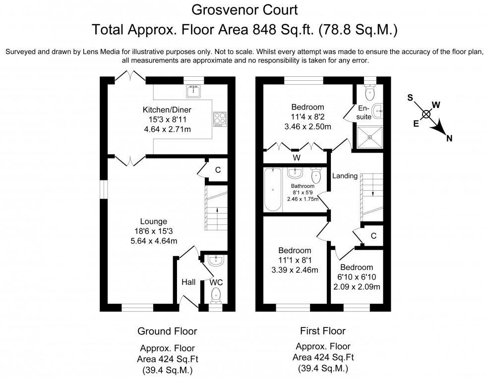 Floorplan for Brook Road, Cheadle, Stockport