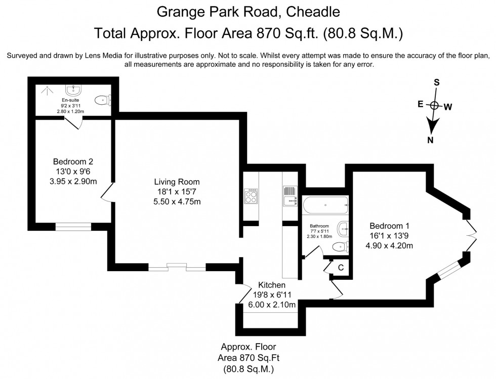 Floorplan for Cheadle, Stockport