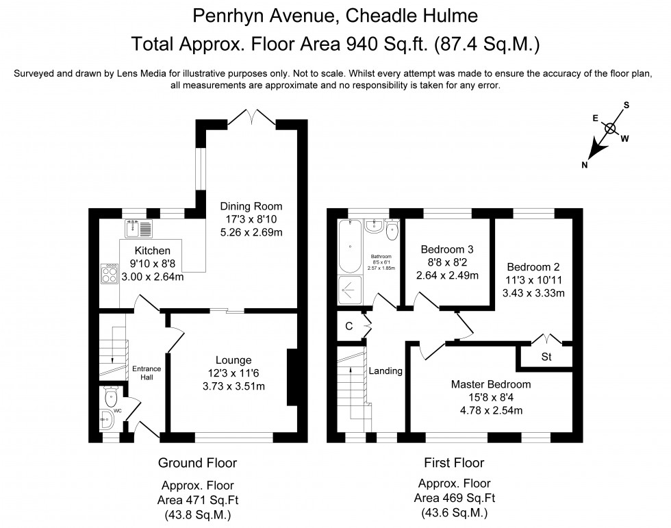 Floorplan for Cheadle Hulme, Stockport, Greater Manchester